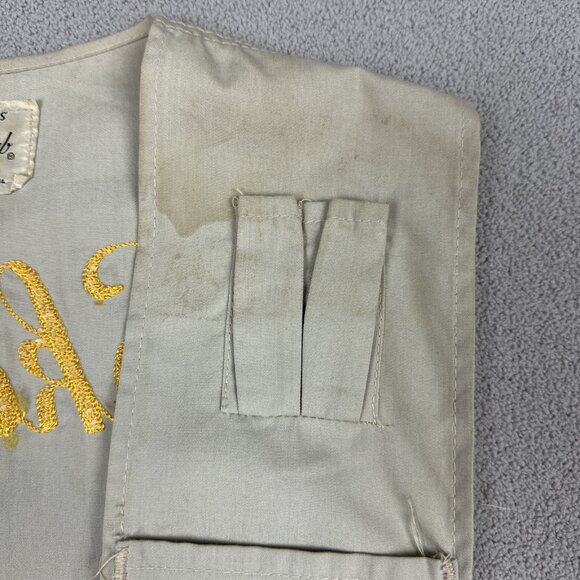 Vintage 60s Chain Stitched Shooting Vest Sz 40 Bob Allen Gun Club Skeet Patch - Picture 5 of 7